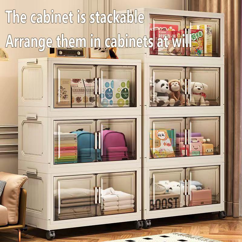 Foldable Storage Box, 1 Count Multi Layer Large Capacity Clothes Storage Box, Home Organizer for Bedroom, Living Room, Office, Collapsible Storage Box, Multilayer Storage, High Capacity Storage