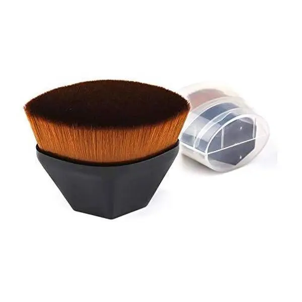 Foundation Makeup Brush Fast Flawless Application Blusher Liquid Cream Powder Cosmetic Body Blending Tool, Black