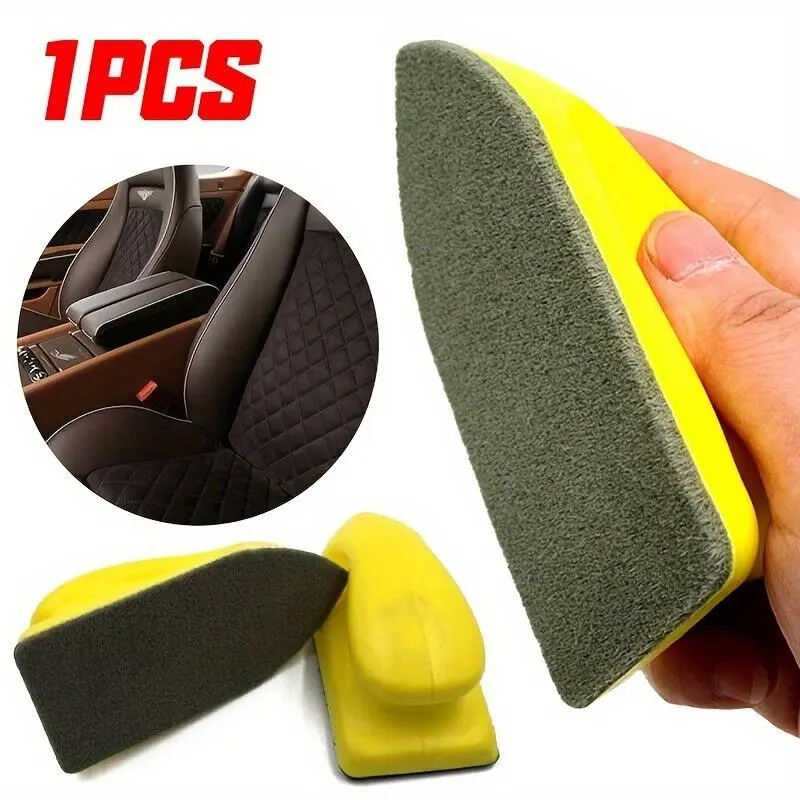 1pc Multifunctional nano cleaning brush leather seat car interior leather stain removal gap cleaning glass car wash brush.