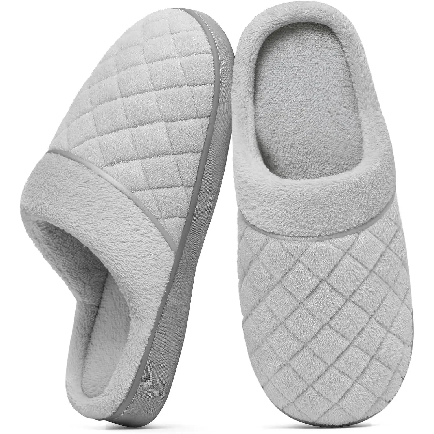 Unisex Memory Foam House Slippers for Women and Men - Casual Indoor Bedroom ShoesGift