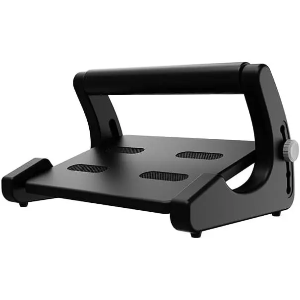 Upgraded  Under Desk Foot Rest with Massage Roller | Adjustable Height Textured Foot Stool for Office Work,  Gaming & Desk Use (Black)