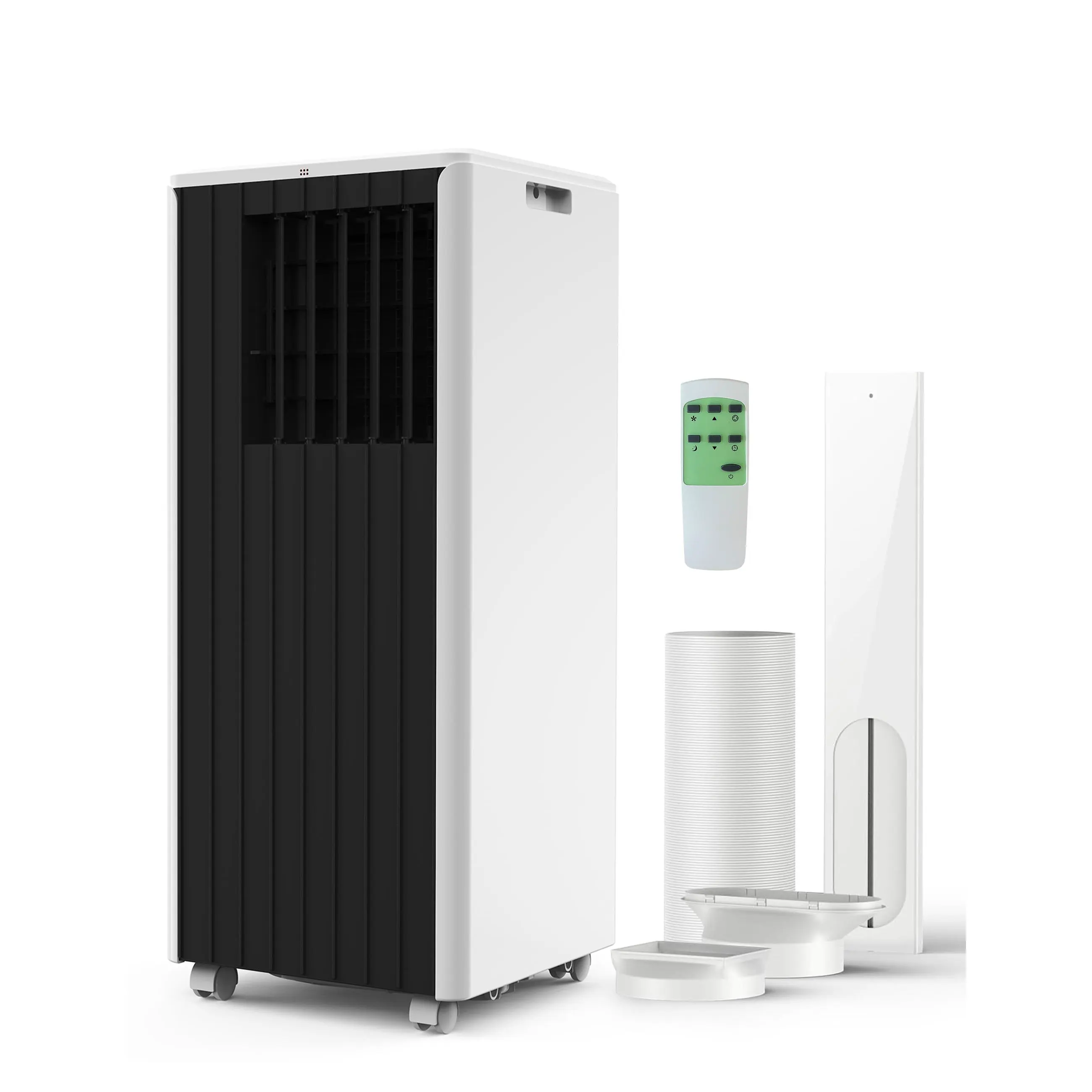 8000 BTU Pro Grade Portable Air Conditioner, 3-in-1 AC Unit with Cooling Dehumidifier Fan, Cools Up to 350 Sq.Ft, Ultra-Quiet Operation Mobile Wheels, Remote Control Window Kit for Bedroom Office Living Room