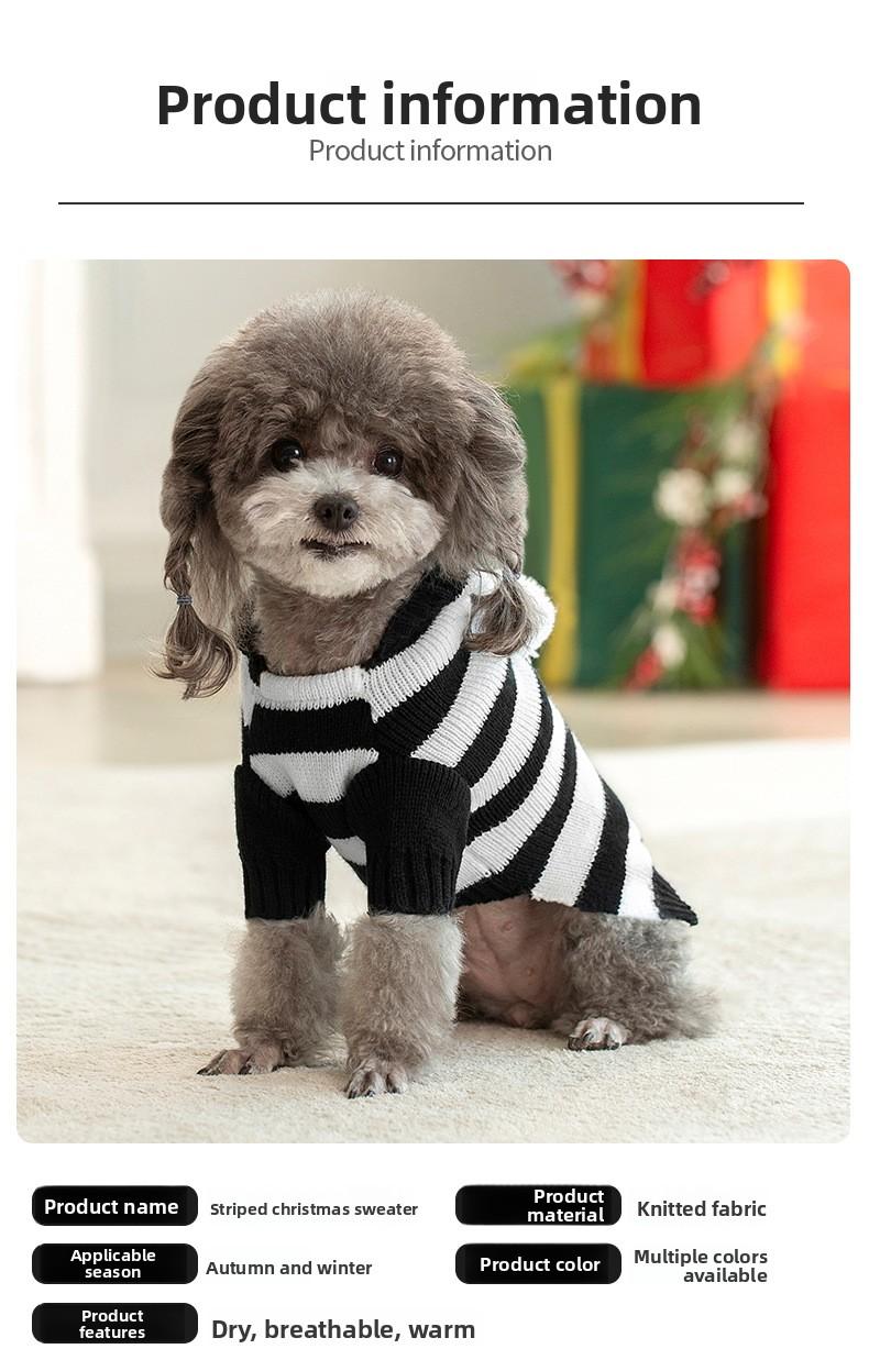 New Pet Knitted Sweater Fall Winter Warm 2-Leg Dog Clothes Multiple Colors Soft Knitwear for Small Medium Dogs Gold Plated Custom Collar shoes