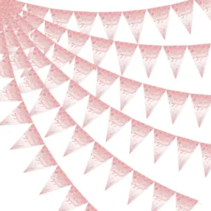 1Set Engagement Banner Party Decorations Gold Were Engaged Triangle Flags Banner for Wedding Bride to Be Party Supplies
