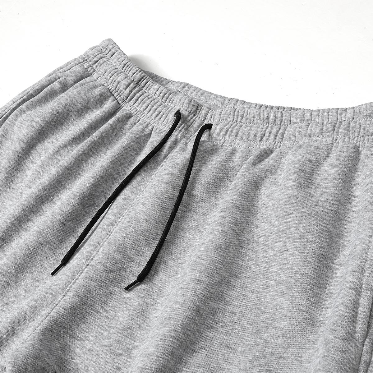 Men's Solid Color Pocket Drawstring Waist Wide Leg Pants, Stylish Casual Loose Straight Leg Trousers, Gym Travel Sports Set, Machine Washable Work Pants, Outdoor Sports Pants