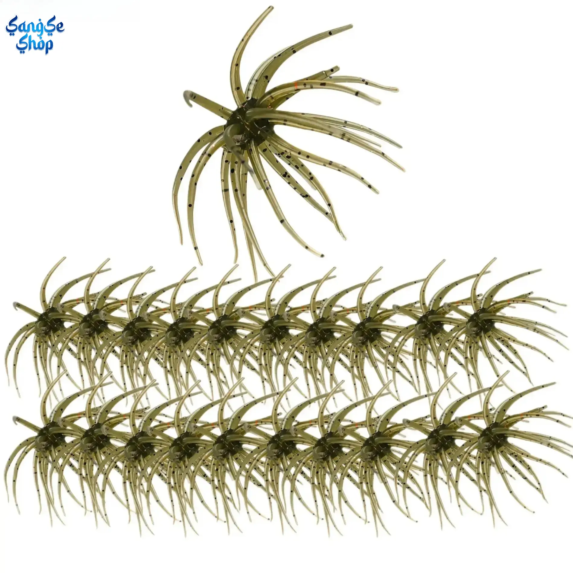 10Pcs Freshwater Soft Fishing Lures Set, Sea Urchin Shaped Floating Silicone Artificial Baits, Lifelike Texture Swimbaits for Bass, Trout & Predator Fish, Durable Soft Plastic Fishing Tackle Kit for Freshwater & Saltwater Fishing