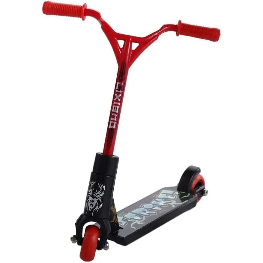 1Pc Red Mini Finger Scooter, Cute Mini Skateboards Plastic Finger Skateboards Finger Sport Toy Interactive Finger Toys Photography Props Finger Boards and Finger Bikes