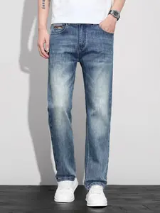 Summer Ultra-Thin High-End Men's Slim-Fit Straight Leg Jeans, Fashionable Lightweight Business Style, Versatile and Trendy