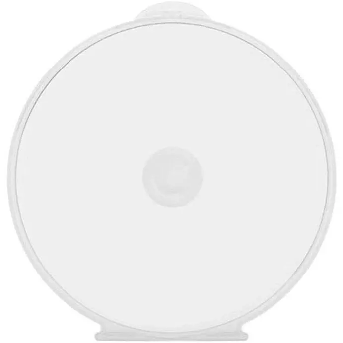 50 Pack Clear Transparent Round Clamshell CD DVD Case with Lock