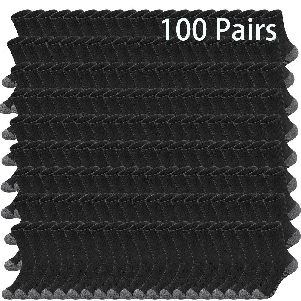 Women's Athletic Running Socks, 100 Pairs Casual Sweat-Absorbent Breathable Socks for Fitness, Socks For Women