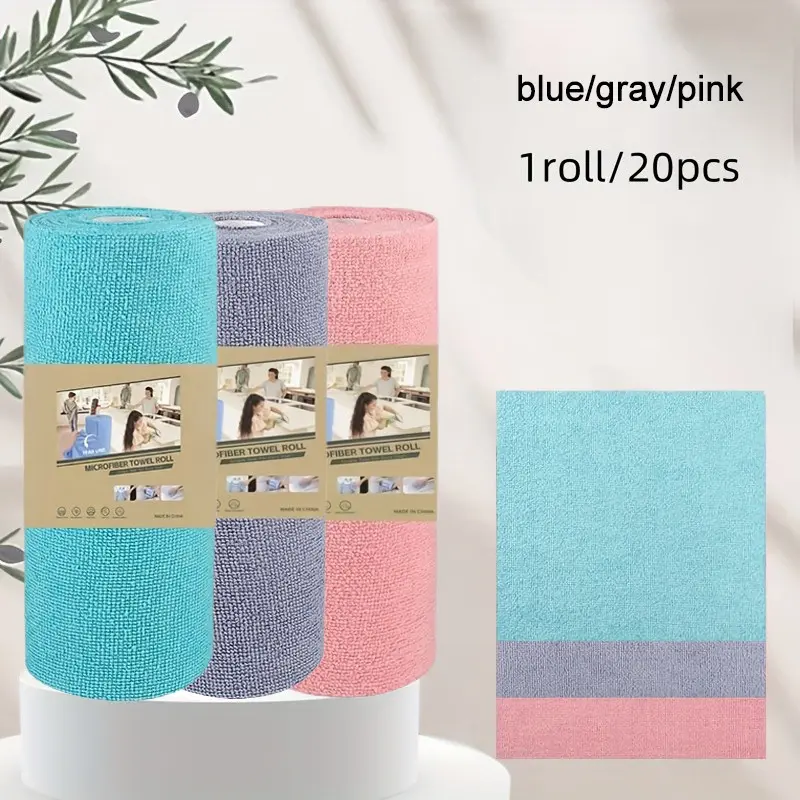 4 Meter Washable Cleaning Wipes Roll, Reusable Kitchen Cleaning Cloth, Replace Disposable Paper Towels, Stove Sink Oil Stain Cleaner