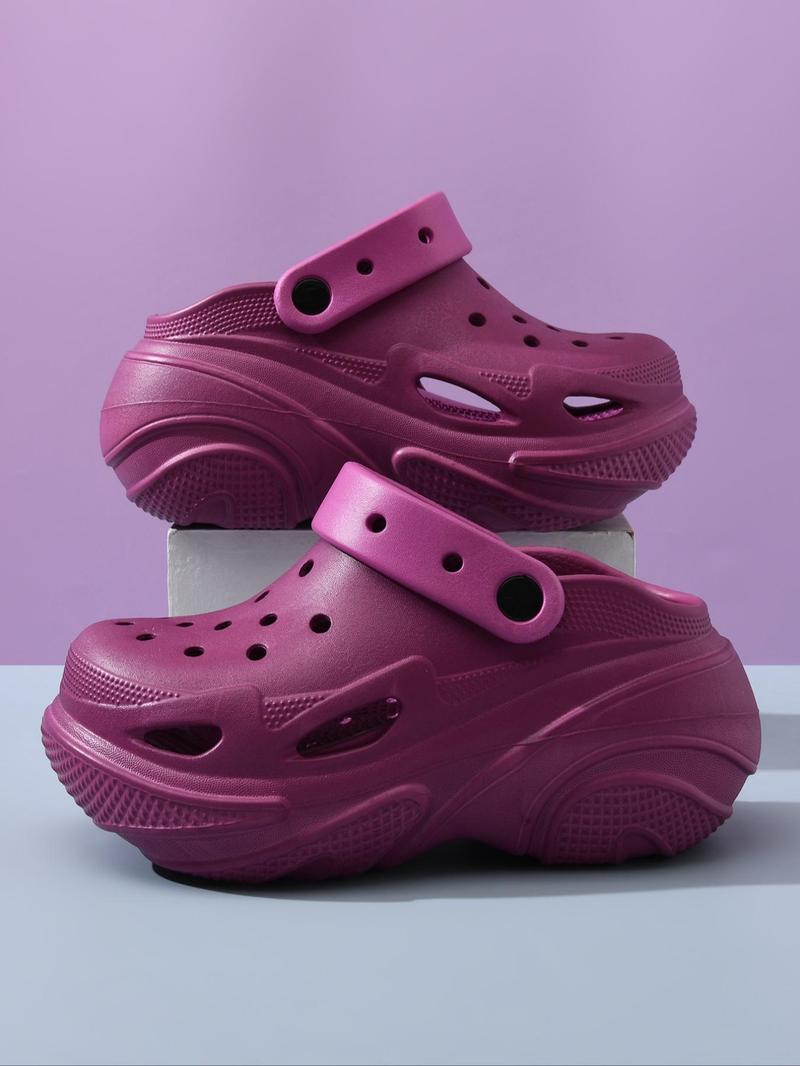 Women's Thick Sole Slides, Casual Comfortable Breathable Slippers for Summer, Non-slip Slippers for Indoor & Outdoor Wear, Walking Shoes