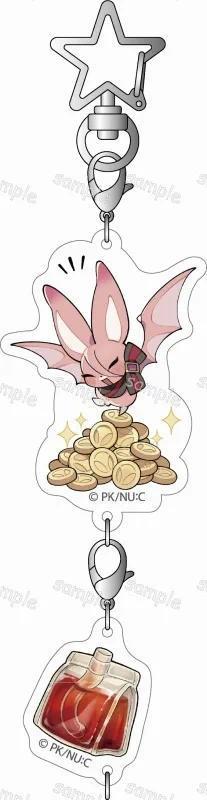 Anime Game Nu: Carnival Keychain Olivine Quincy Blade Cosplay Acrylic Keychains Bag Accessory Pendant Keyring Fans Collect Gifts