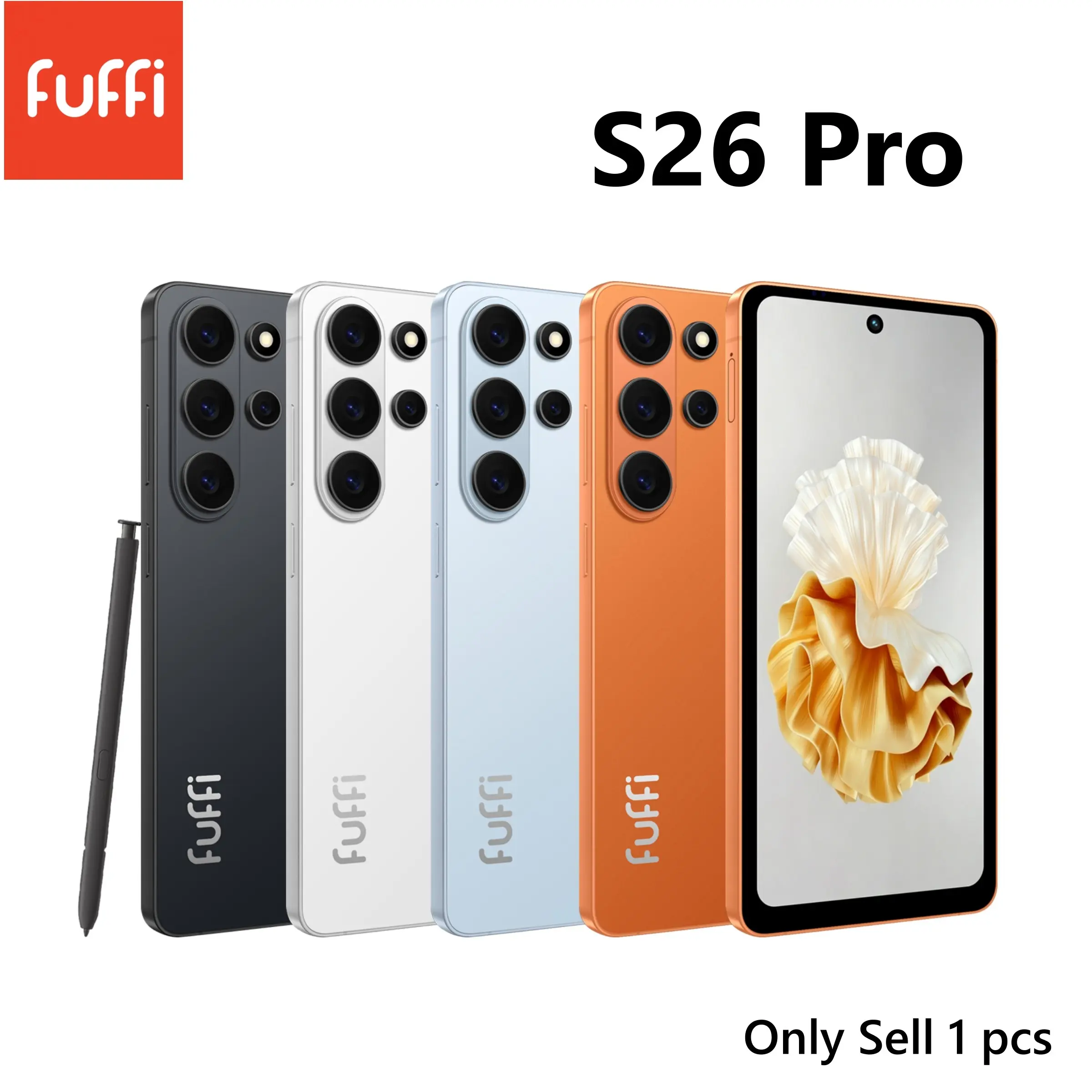 FUFFi-S26 Pro Smartphone, Octa-Core Processor, 6.56-Inch Screen, 3+32GB Storage, Dual Sim, Android Os, USB-C Charging, 4100mah Battery
