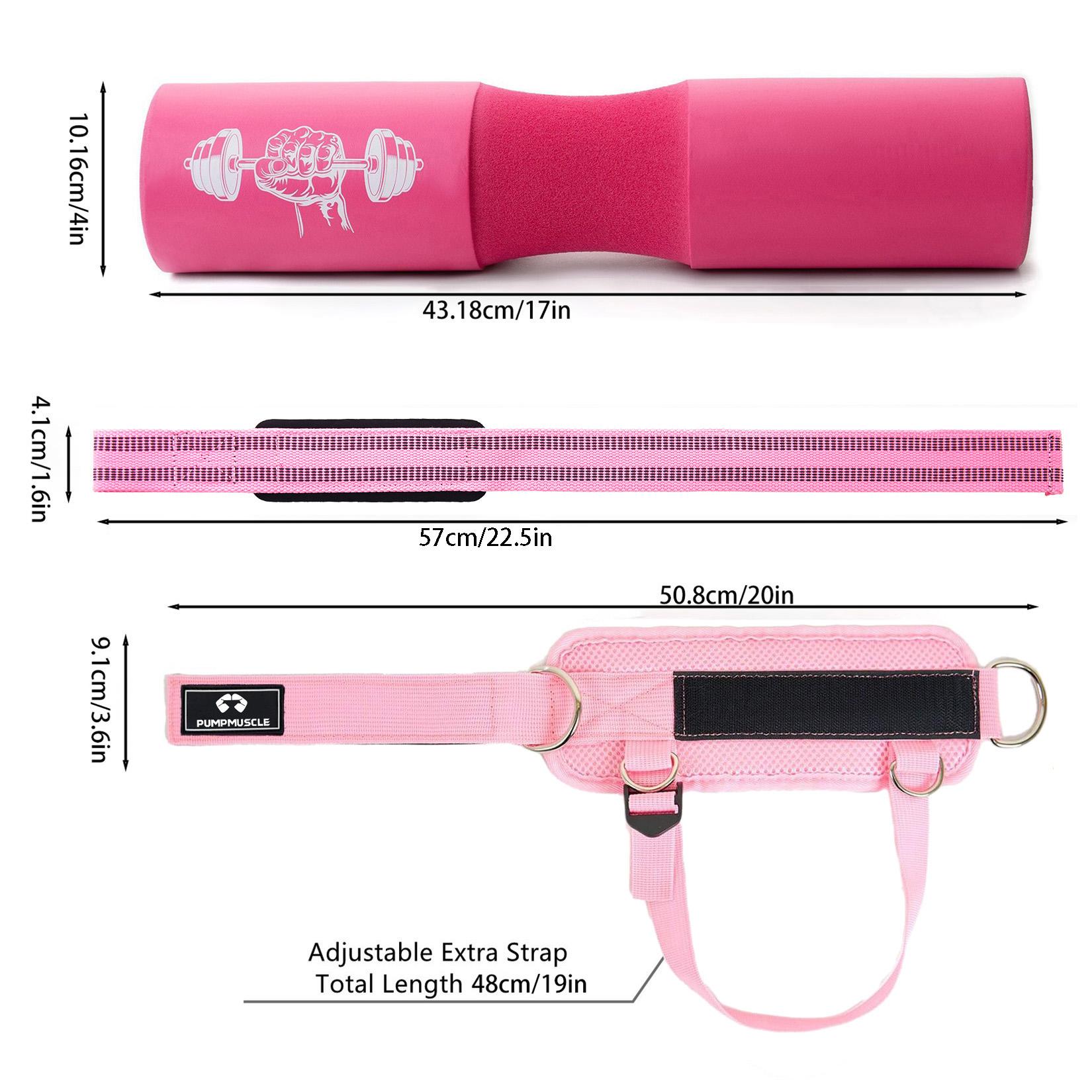 Resistance Band Set, 1 Set Barbell Pad & Resistance Band & Ankle Strap & Weight Lifting Strap & Carry Bag, Barbell Pad Set for Squat, Hip Thrusts, Lunges, Weight Bands Set, Workout Straps