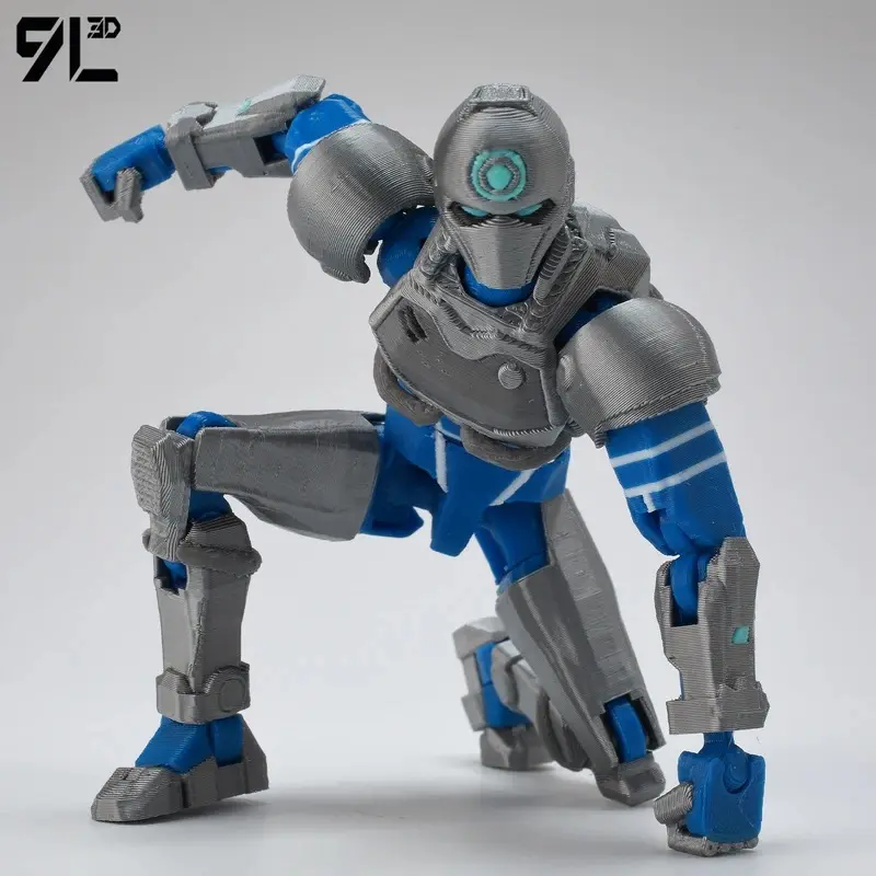 9L3D Printed Multi-Jointed Superhero Action Figure, Titan13 Dummy13 Movable Shapeshift Tech Jacket Toy
