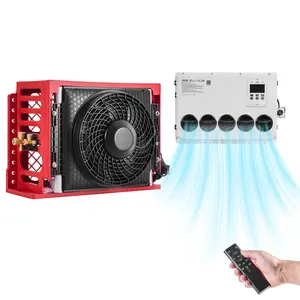 VEVOR Truck Air Conditioner, 12V 10000 BTU Mini Split AC Unit, 400 m³/h Airflow Cab Air Conditioner, Quiet A/C Unit Fast Cooling for Semi Truck, Camper, Construction Vehicle, Crane, Tractor, Excavato