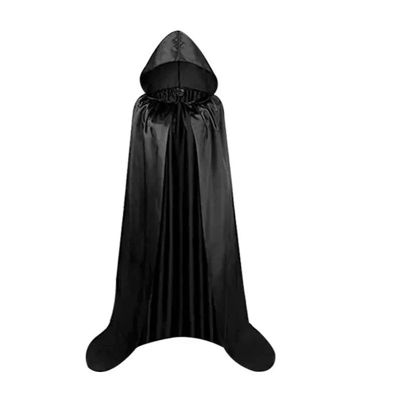 Hooded Cape for Witch Costume, Halloween Decoration, Party Accessories, Home Festival Decor, Role Play
