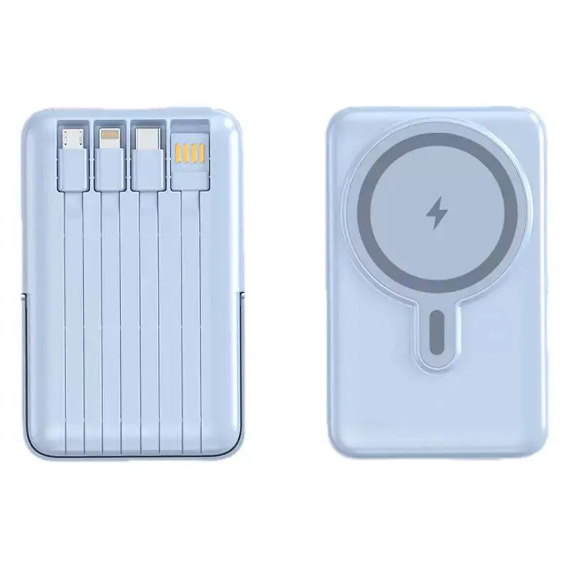 Magnetic wireless charging comes with a cable of 1W mAh, a power bank bracket, and a large-capacity mobile power supply.