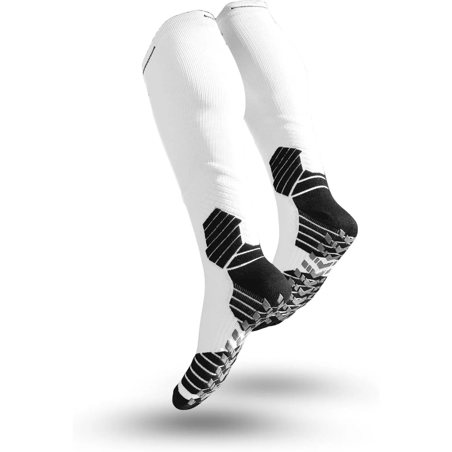 Hockey Skate Socks – Non-Slip Grip Skate Socks for Adult and Youth, Padded Compression Fit Skate Socks for Hockey Players – Anti-Blister, Moisture-Wicking Accessories