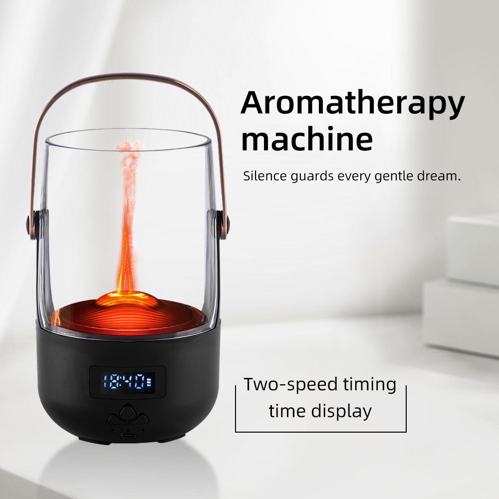 Cozy Nights Redefined  200ML Vintage Flame Diffuser with Programmable Aromatherapy & Safety Auto-Off