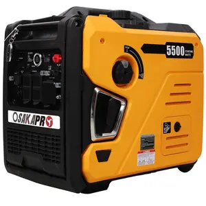 ARCH 5.5KW Super Quiet Portable Inverter Generator Electric & Remote Start, 224cc 4-Stroke EPA Compliant, Foldable Handle with Wheels for Camping, RV, Tailgating, Home Backup Emergency Power, Living Room Table for Sofa Side, Bedroom, Office