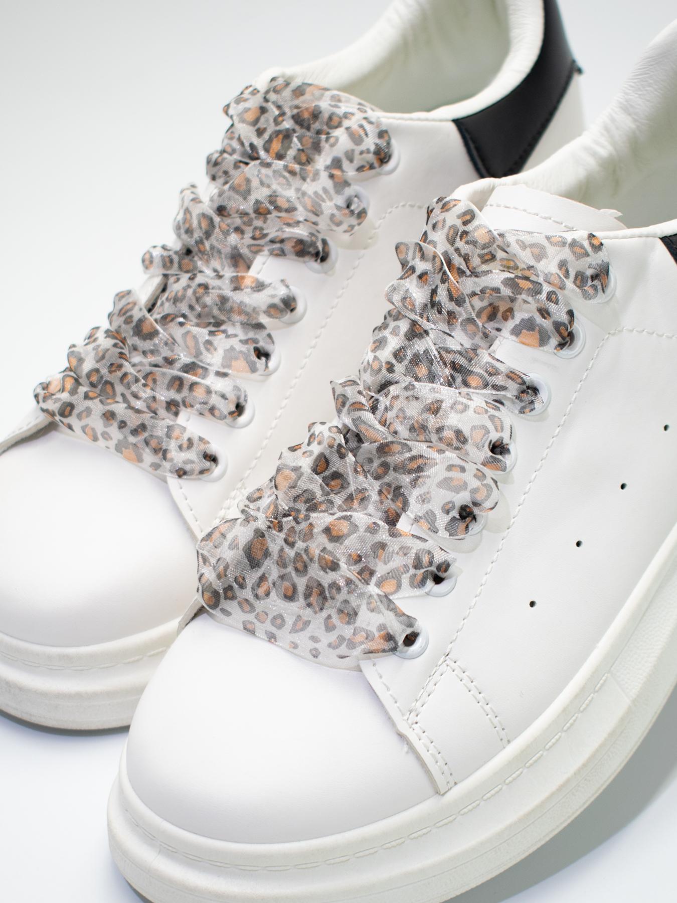 Leopard Pattern Lace Shoelaces, Fashionable Shoes Laces for Women's Sneakers, Casual Shoes Accessories for Daily Wear