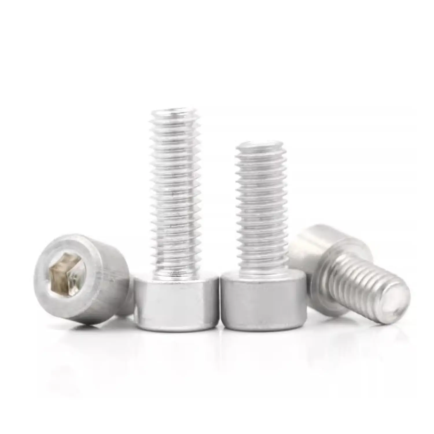 6063 Aluminum Alloy Cup Head Hexagonal Screws Aluminum Screws Column Head Hexagonal Screws Aluminum Alloy Screws M2M2.5M3M4M5M6M8M10