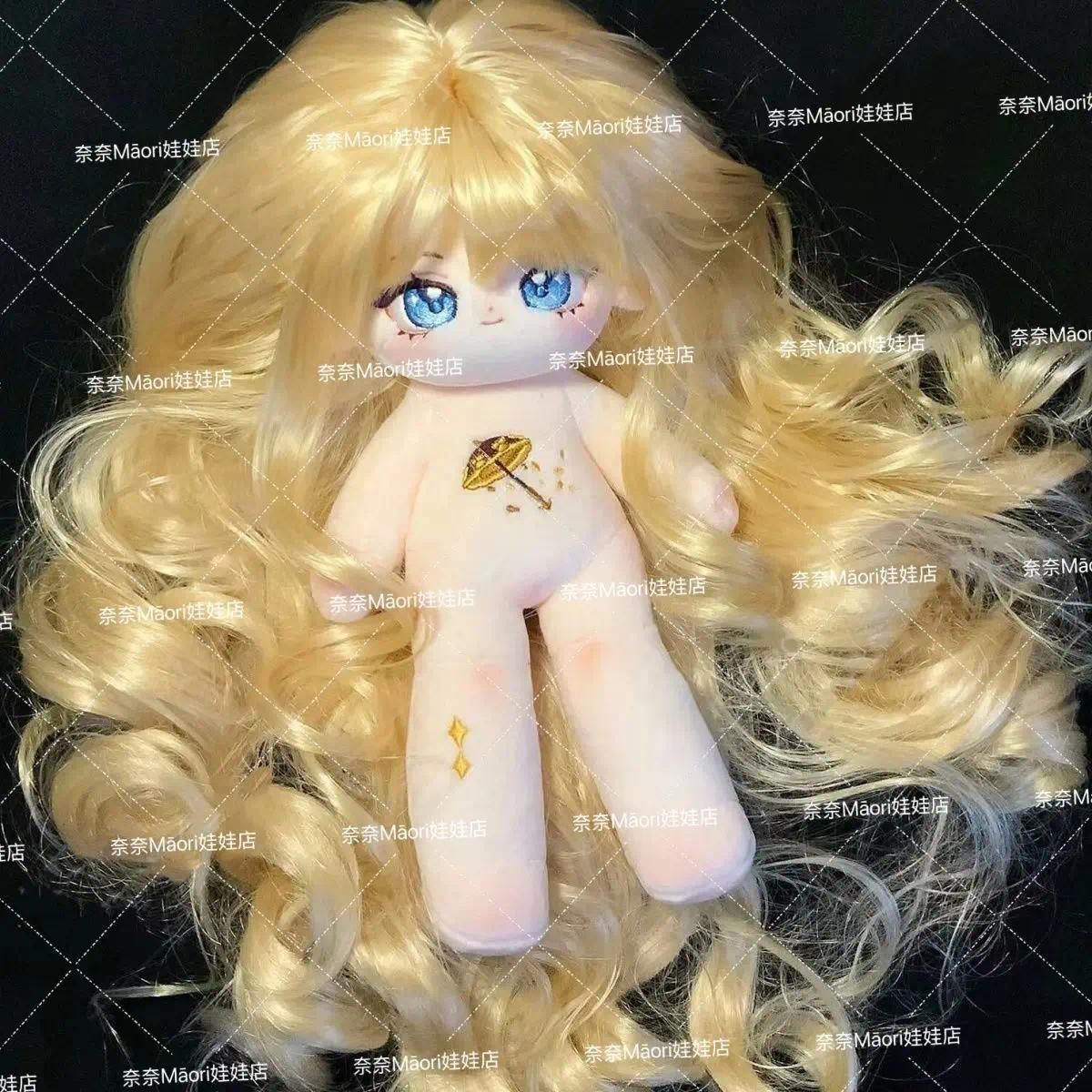 Stuffed 25cm Anime Genshin Impact Navia Cute Long Leg Body Cosplay Cotton Plush Doll Body Dress Up Plushies Toys Figures Gifts