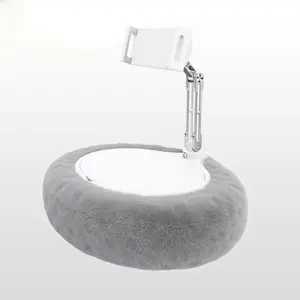 Cozy Reading Pillow Stand Adjustable 360° Rotating Tablet Stand with Storage Bowl, Multipurpose Detachable Phone Holder for Bed & Desk Use, Essential Phone Tablets  Accessory