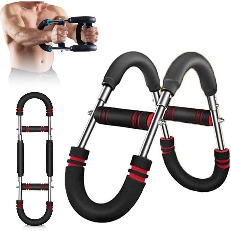 Muscle trainer, detachable portable spring resistance, strengthens arm muscles, home gym fitness equipment, adjustable hand grip strengthener, triceps trainer, men's fitness trainer