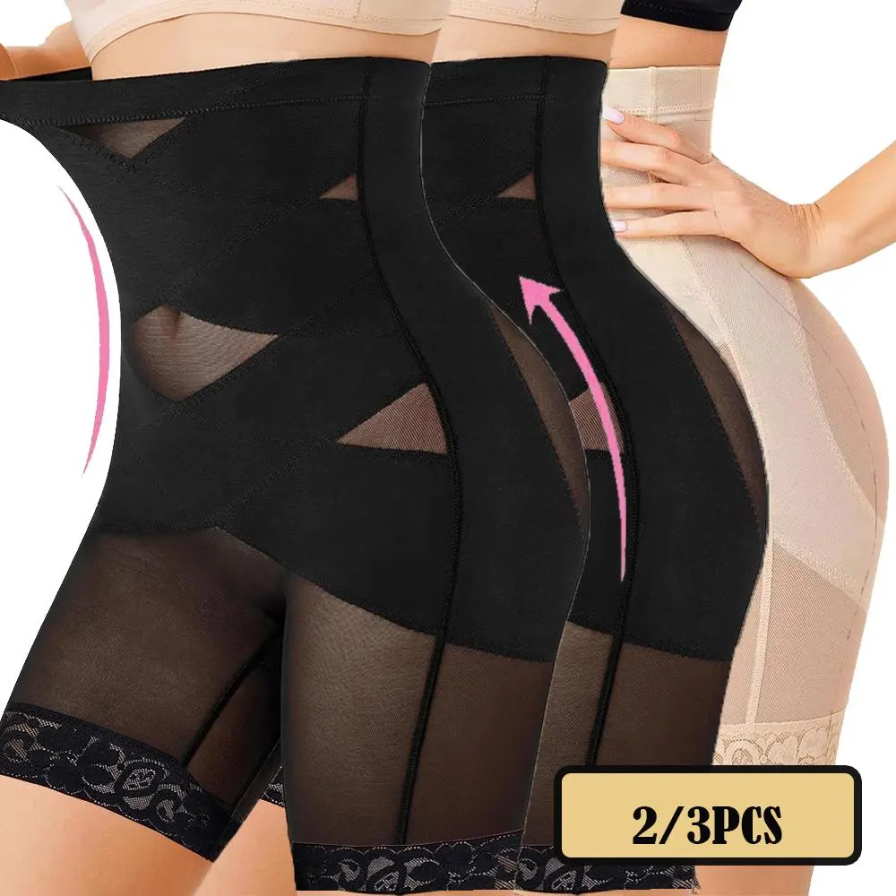 Women Shapewear Tummy Control Body Shaper High Waisted Butt Lifting Panties Shapewear Shorts Thigh Slimmer