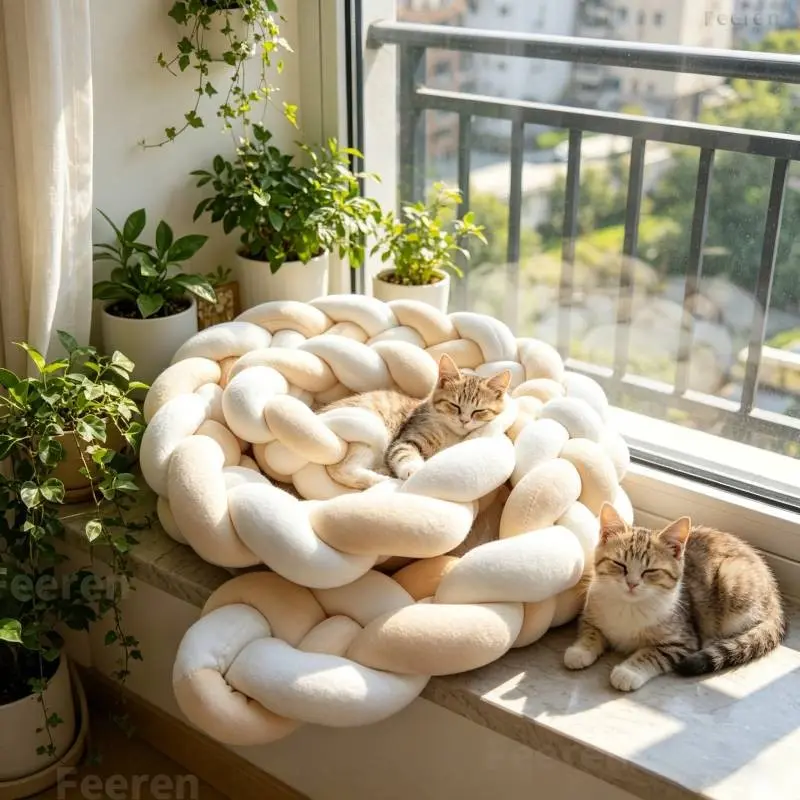 Handmade Braided Long Pillow 200cm/78in, Modern Decorative Cushion for Living Room Bedroom Study, New Color Addition, Soft Cushions