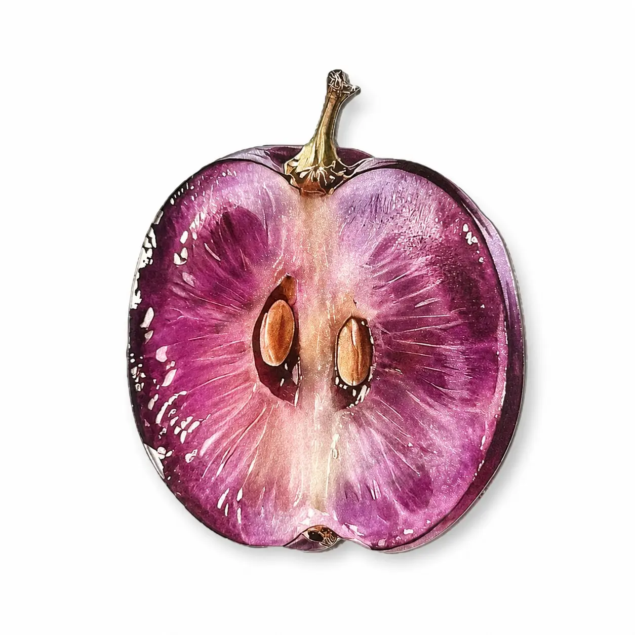Aesthetic Acrylic Plum Bookmark, Transparent Fruit Slice Page Marker, Lightweight Decorative Book Accessory, Ideal for Readers, Students, Gifts