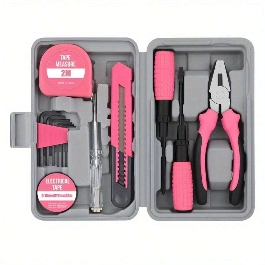 Multi-Functional 13-Piece Gift Tool Set, Household Hardware And Home Repair Tool Kit.