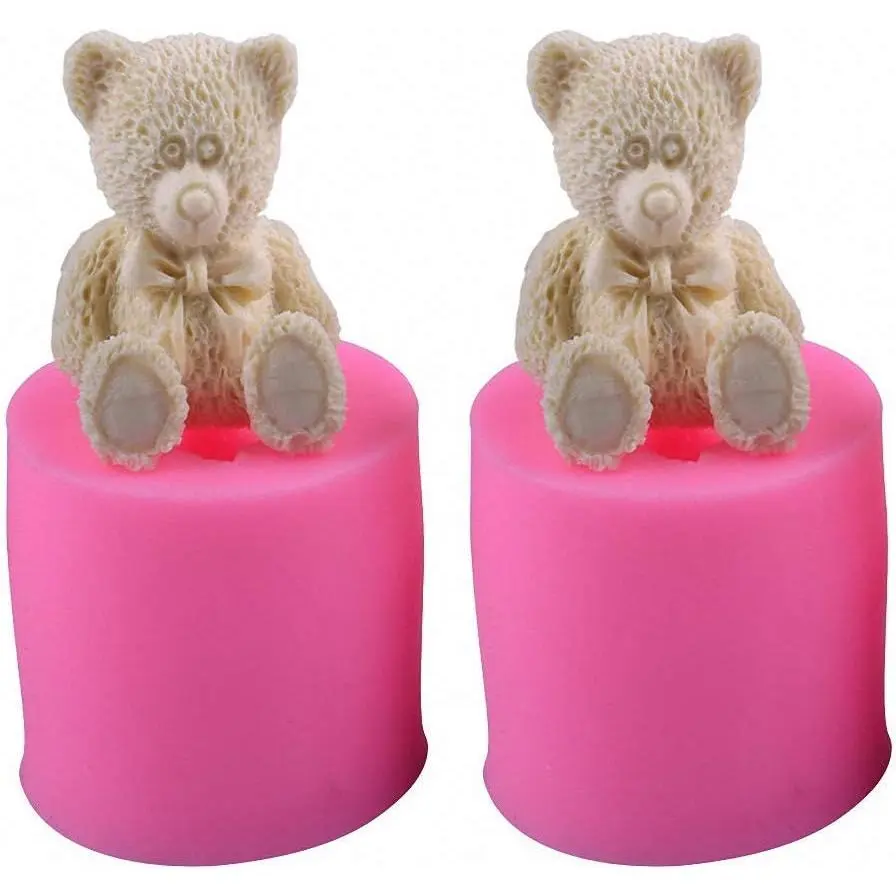 2 count     Candle & Soap Teddy   & Candy Mold