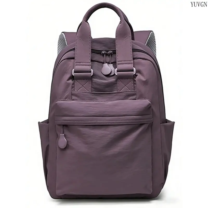 Female 2026 Spring Summer Plain Convertible Top Handle Backpack, High-Capacity Lightweight Water-Resistant Nylon Multi-Function Casual Daypack, Multi-Pocket Gym Bag for School Travel (Backpacks for School)