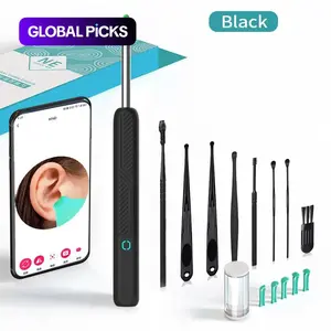 Electric Earwax Removal Tool with Camera, Portable Waterproof Ear Cleaner Camera Ear Canal Cleaner Ear Cleaning Kit with Type-C Charging, Earwax Remover Set, Ear Pick Set, Ear Cleaning Tools #GLOBAL PICKS
