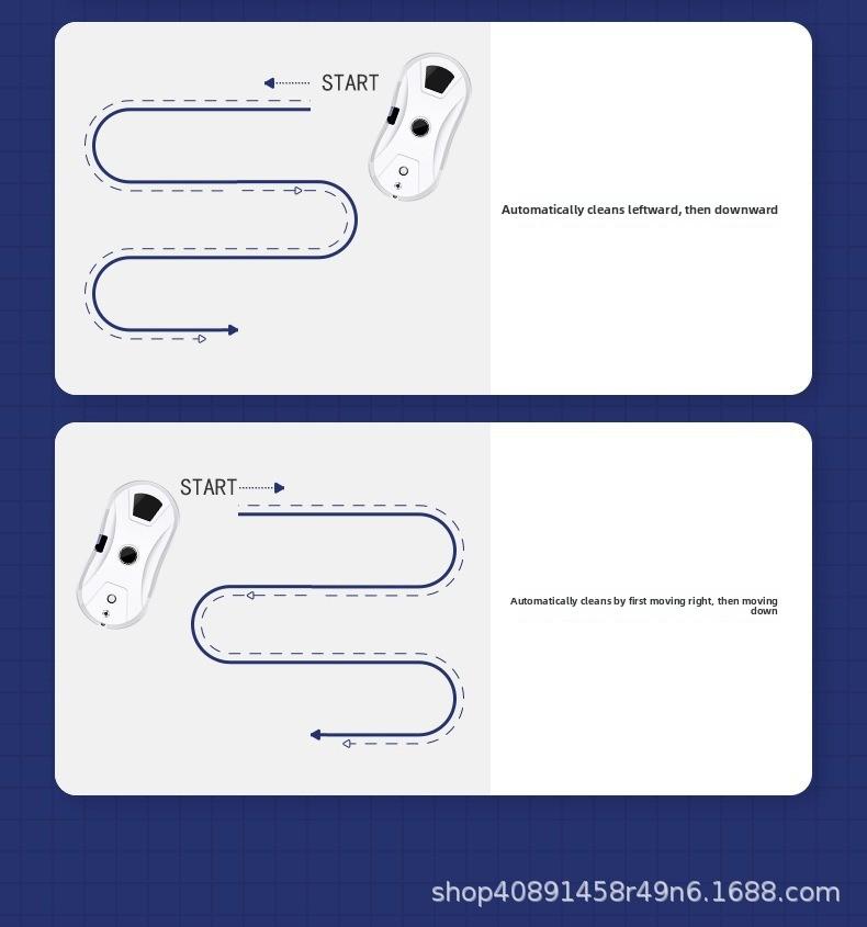 Smart Window Cleaning Robot Automatic Electric Remote Control Glass Cleaner Home Use