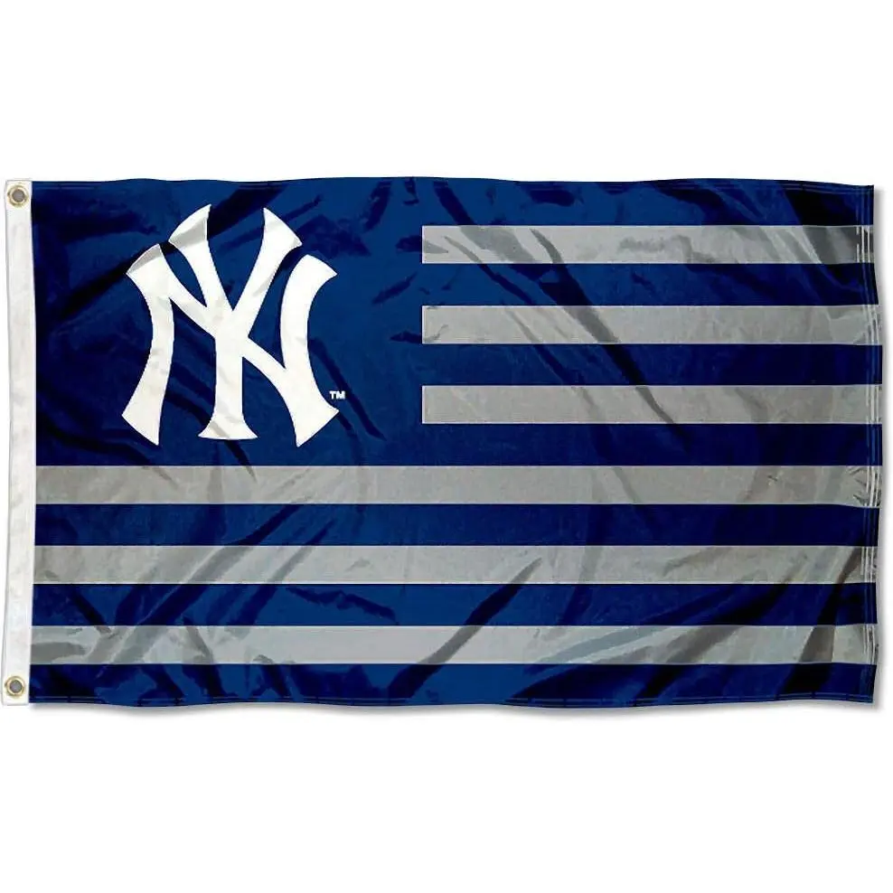 Show Your Pride New York Yankees Vintage 3x5 FT Flag Retro NY Logo Banner for Game Day & Tailgate Outdoor Flags Party Decorations