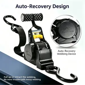 Heavy-duty automatic retractable cargo straps, no assembly required, freely retractable, perfect holiday gift