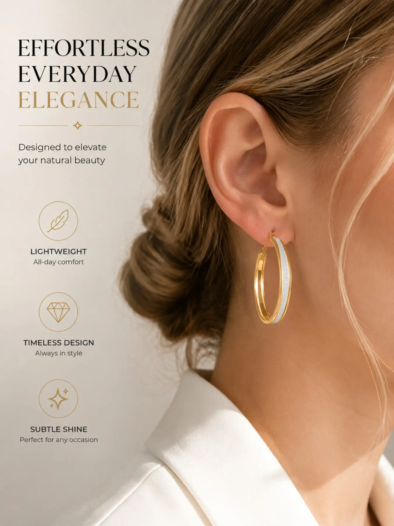 1 PairChunky Gold 18K Hoop Earrings Large Thick Hoop Earrings Exaggerated Frosted Wide Hoop Earrings Minimalist Hypoallergenic Huggie Hoop Earrings Jewelry for Women Girls Statement Earrings