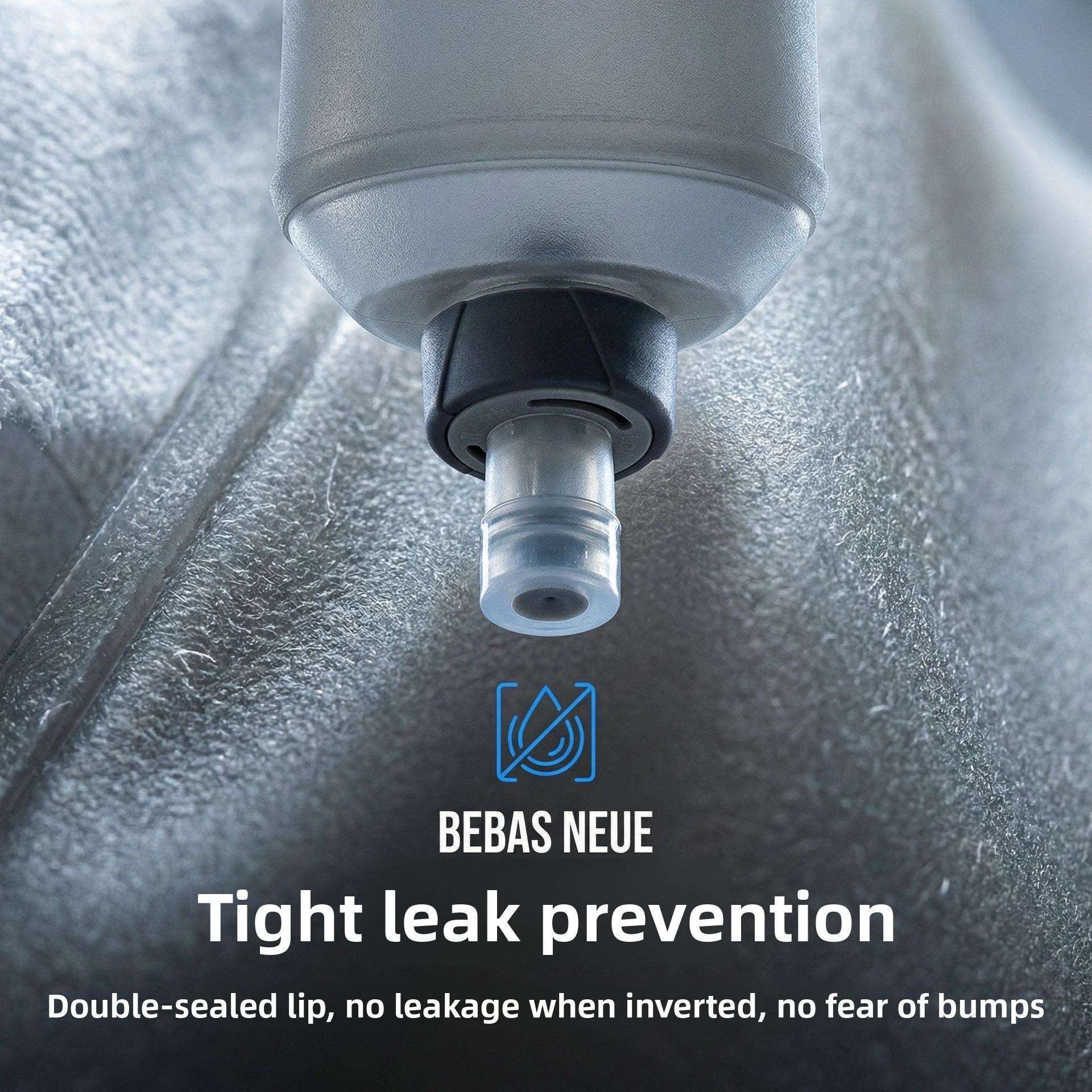 Eco-friendly, non-toxic, foldable soft water bottle for outdoor cycling and running, silicone rotating TPU squeeze-type portable sports water bottle