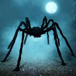 Halloween Outdoor 150cm Realistic Spider Decoration, Ghost House Props, Prank Party Supplies, Festival Decorations