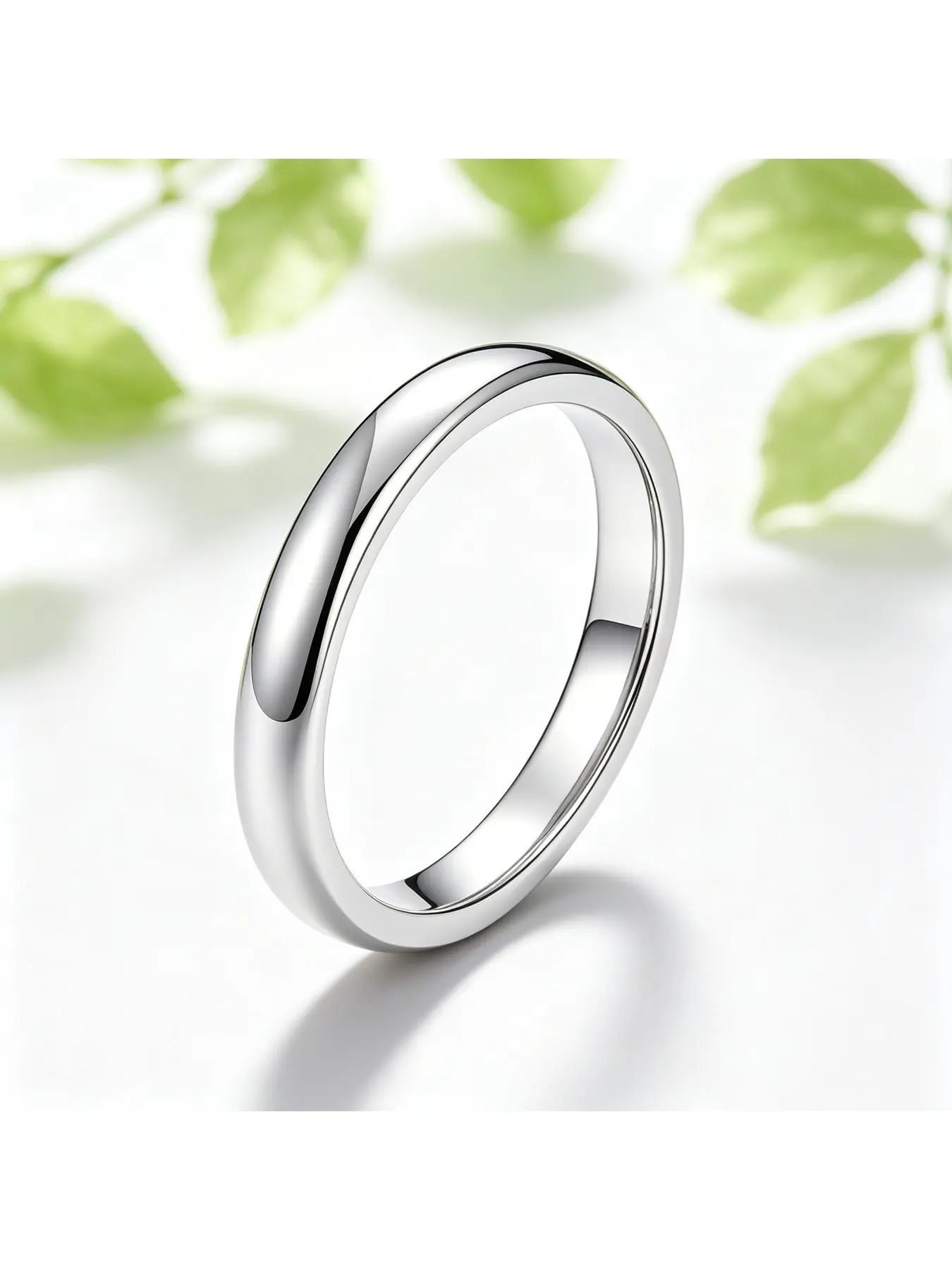 Thin Round Polished Plain Band Engagement Ring, Bridal Ring, Simple Versatile Gift for Women, Lightweight Smooth Shank for Everyday Wear, Basic Daily Wedding Jewelry for Valentine Christmas Mother’s Day Proposal Wedding Anniversary Gatherings