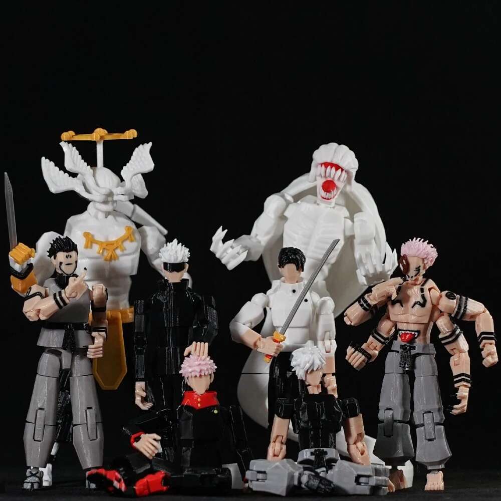3D Printed Jujutsu Kaisen Model Toys Action Figures Gojo Satoru Anime Multi-Jointed Toys Ryomen Sukuna Mannequin Ornaments Gifts