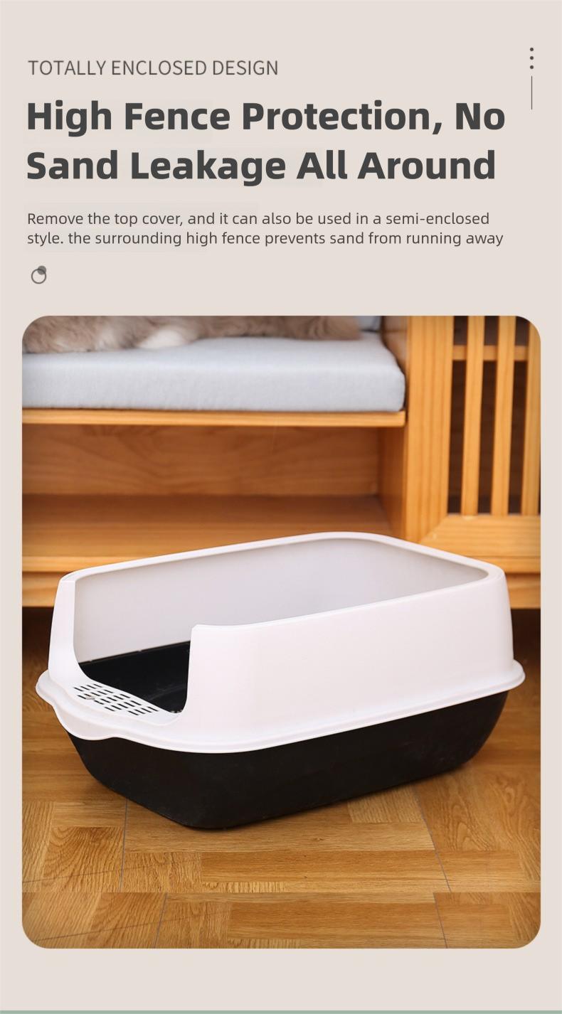 Extra Large Cat Litter Box, Fully Enclosed, Splash-Proof, Odor-Proof, Pet Cleaning Products