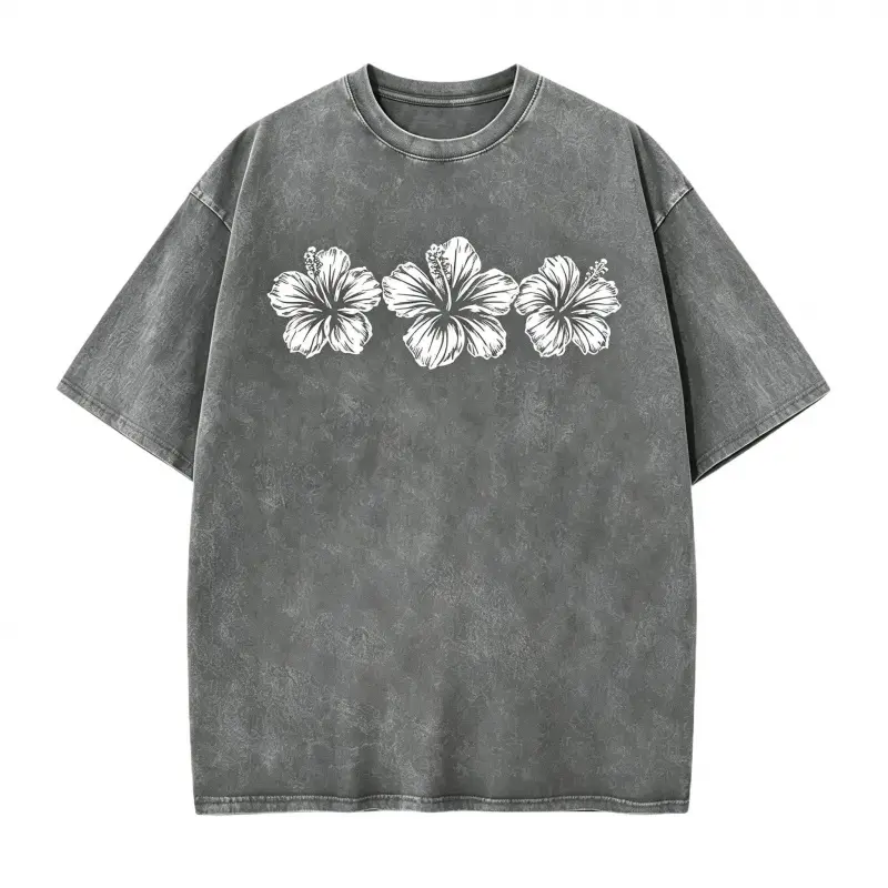 Hibiscus Flower T-Shirt: Tropical Beach Tee