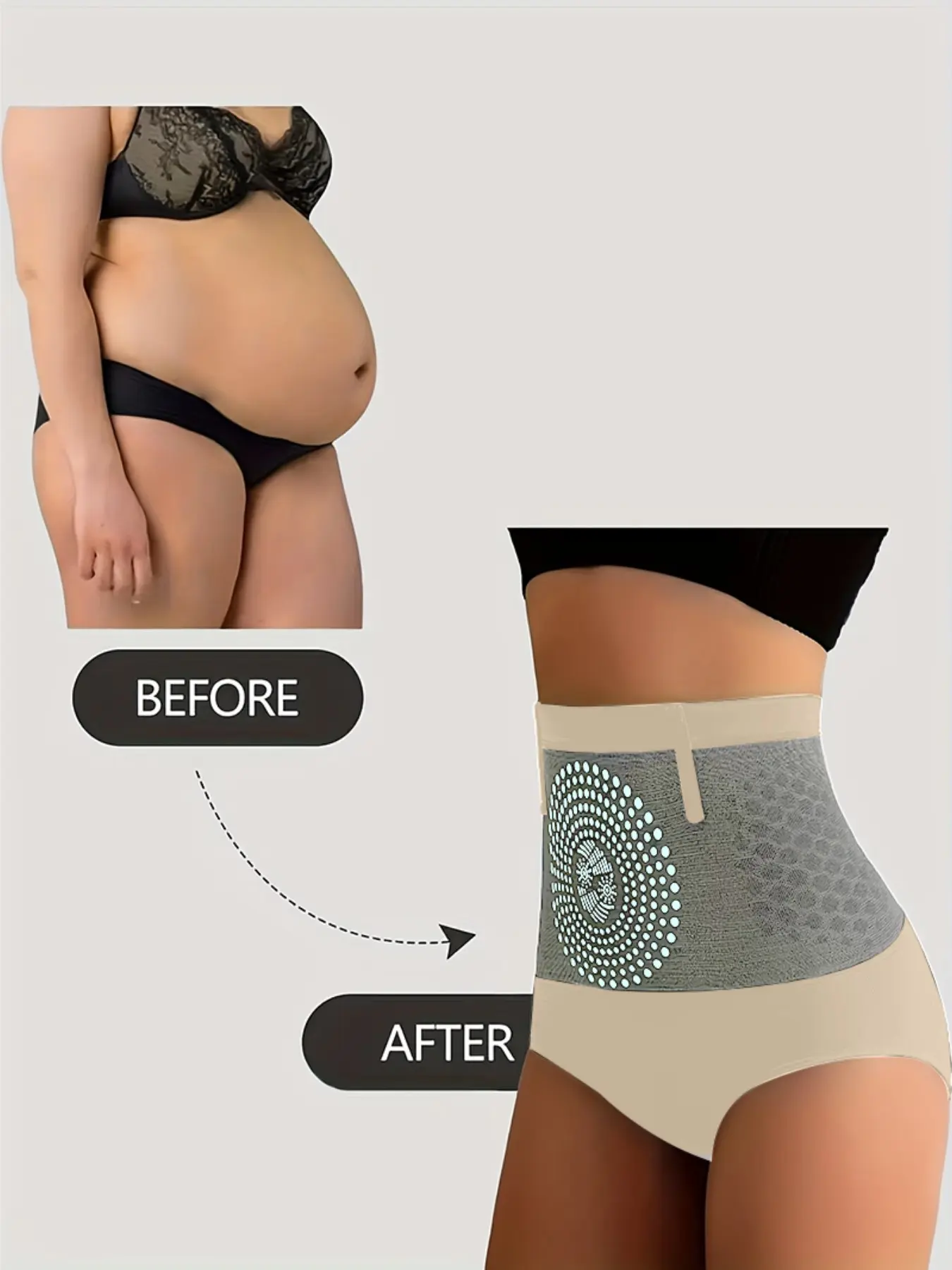 High Waist Butt Lifting Shapewear Panties, Seamless High Elasticity, Tummy Control, Women's Tight Fit Underwear, 1 Piece Set