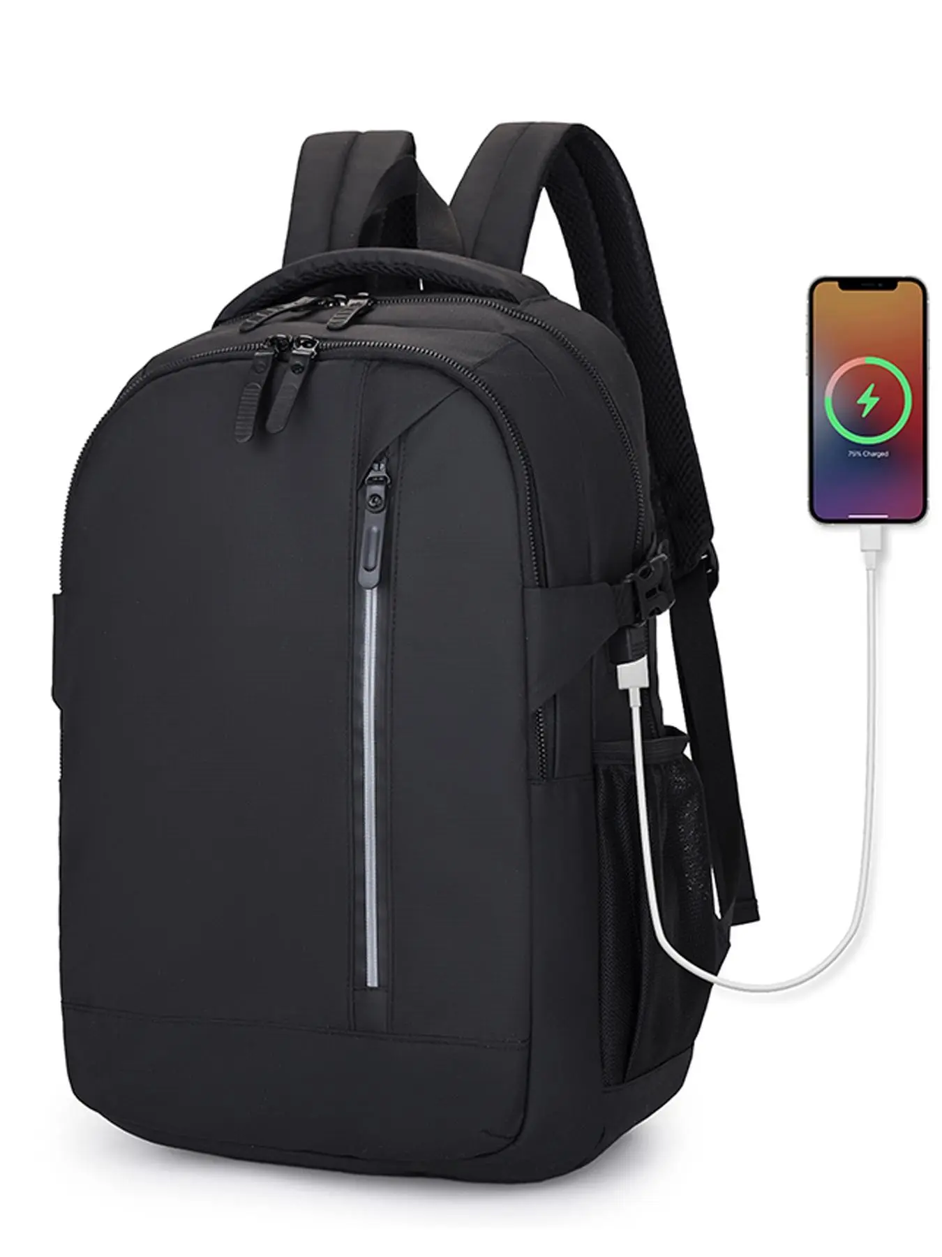 USB Charging Anti-Theft Business Backpack, Large Capacity Waterproof Commuter Laptop Bag, Multi-Functional Reflective Durable Student Bookbag